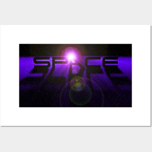 Space Design - Purple Posters and Art